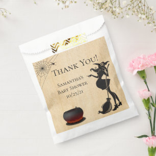 Sachets En Papier Baby shower Halloween sorcière traiter bonbon