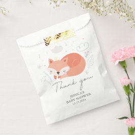 Sachets En Papier Baby shower Little Fox mignon