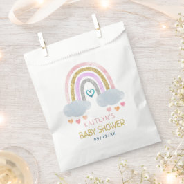 Sachets En Papier Baby shower Little Rainbow