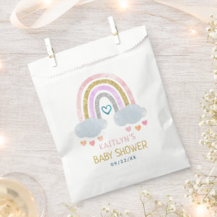 Sachets En Papier Baby shower Little Rainbow