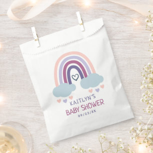 Sachets En Papier Baby shower Little Rainbow