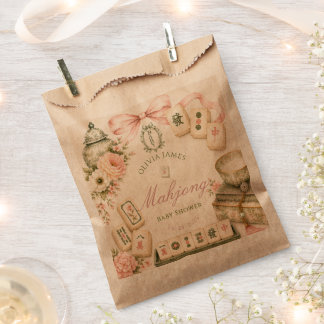 Sachets En Papier Baby shower Mahjong