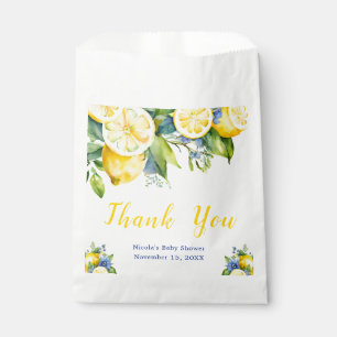 Sachets En Papier Baby shower méditerranéen Citrus Lemon