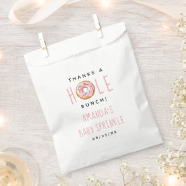 Sachets En Papier Baby shower moderne Filles de Donut Saupoudrer Mer