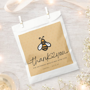Sachets En Papier Baby shower moderne Maman-to-bee