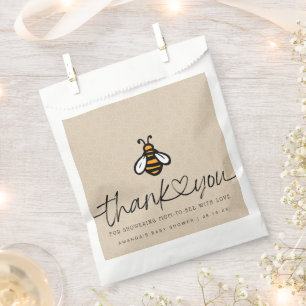 Sachets En Papier Baby shower moderne Maman-to-bee