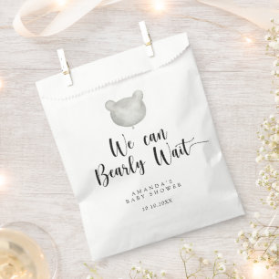 Sachets En Papier Baby shower moderne minimaliste