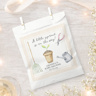 Sachets En Papier Baby shower petite pousse
