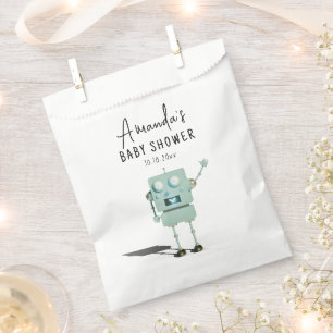 Sachets En Papier Baby shower robot