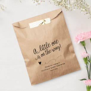 Sachets En Papier Baby shower rustique, Kraft, Neutral