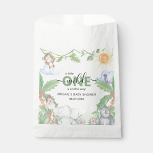 Sachets En Papier Baby shower Wild One Safari serviettes
