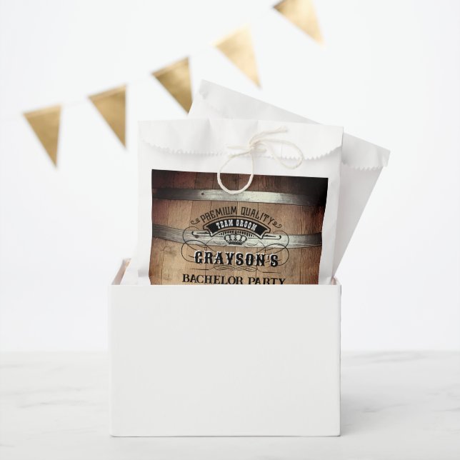 Sachets En Papier Bachelor Party Russe Whiskey Barrel (Fête)