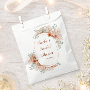 Sachets En Papier Baigneuse Bohème en Terracotta Fête de Mariage