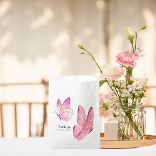 Sachets En Papier Baisers à papillon et voeux pour bébé Baby shower
