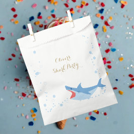 Sachets En Papier Balayage de la fête d'été de requin Anniversaire d