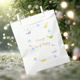 Sachets En Papier Balayage de la fête d'été de requin Anniversaire d