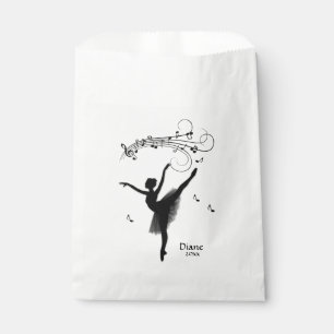 Sachets En Papier Ballerina Danser avec musique personnelle