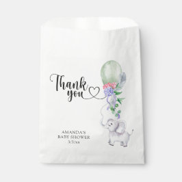 Sachets En Papier Ballons de Merci et éléphant