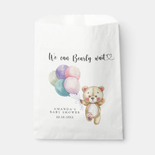 Sachets En Papier Ballons d'ours en peluche - on peut attendre