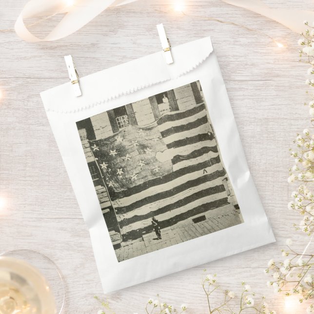 Sachets En Papier Bannière étoilée : drapeau américain à l'écran (Coupé)