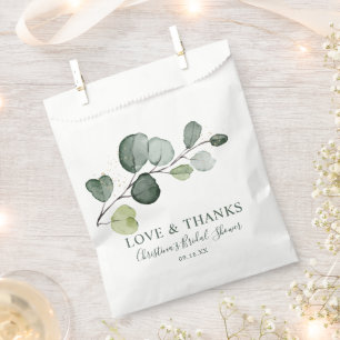 Sachets En Papier Baptême de mariage à l'aquarelle éclaboussure d'or