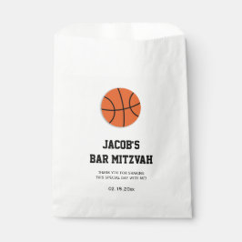 Sachets En Papier Barre de basket Mitzvah Personnalisé