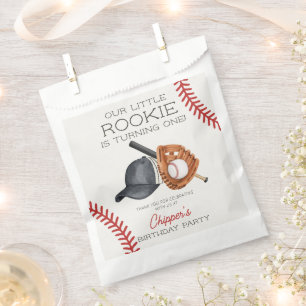 Sachets En Papier Baseball Little Rookie Home Run Anniversaire