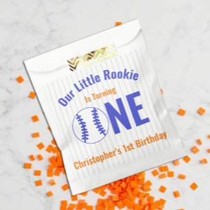 Sachets En Papier Baseball Recrue 1er Anniversaire