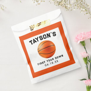 Sachets En Papier Basketball première année bas 1er anniversaire