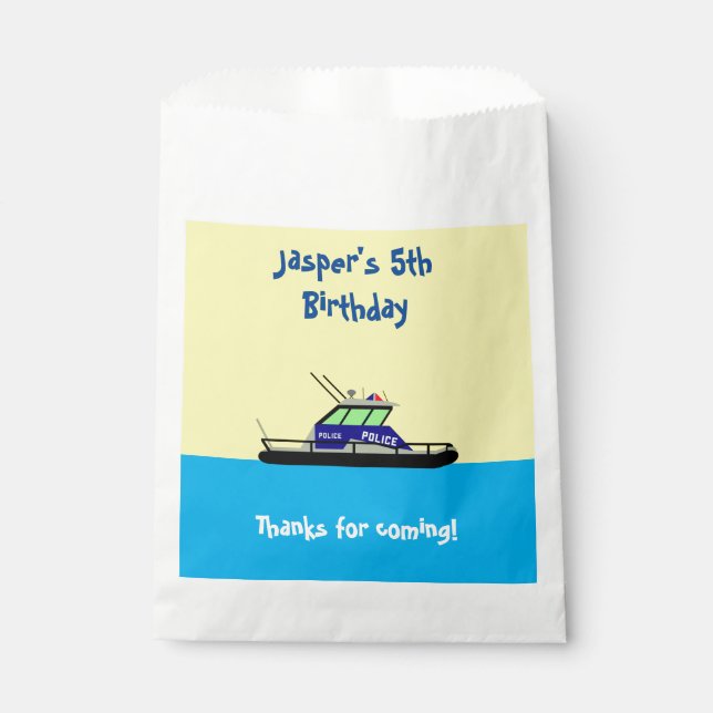 Sachets En Papier Bateau de patrouille (Devant)