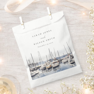 Sachets En Papier Bateaux côtiers en boue à Harbour Mariage