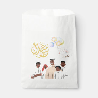 Sachets En Papier Bâton rond de célébration de famille Eid Al-Adha M