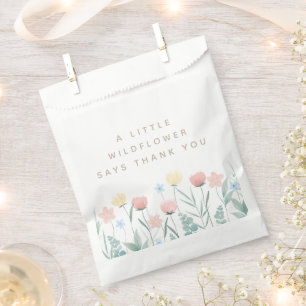 Sachets En Papier Beau Bouquet Fleur sauvage Anniversaire