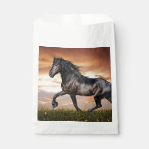 Sachets En Papier Beau Cheval Noir