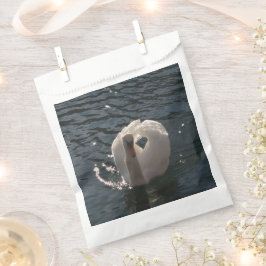 Sachets En Papier Beau cygne blanc