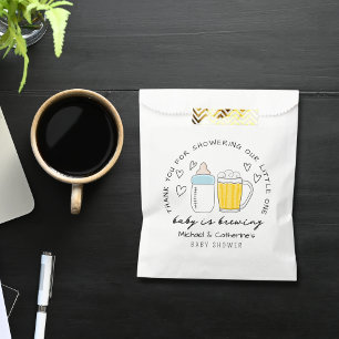 Sachets En Papier Bébé Brûle Bouteille Bière Baby shower en verre