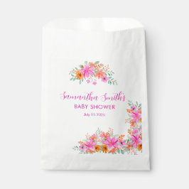 Sachets En Papier Bébé en Fleur douche fleurie d'été