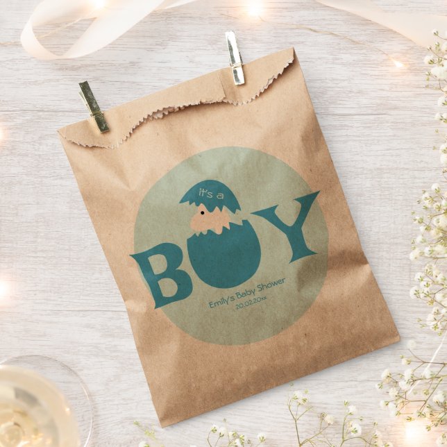 Sachets En Papier Bébé garçon Fête de révélation de genre (Coupé)