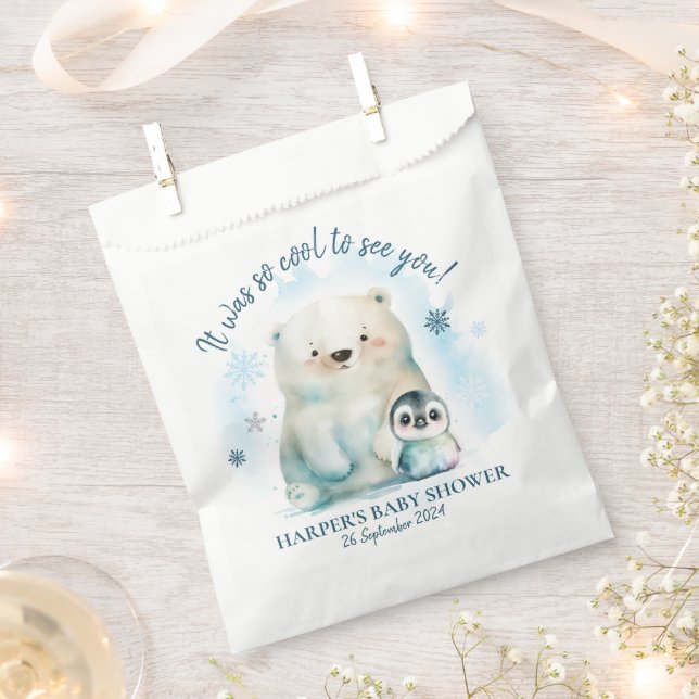 Sachets En Papier Bébé Il fait froid dehors (Coupé)
