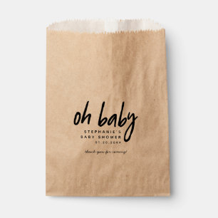 Sachets En Papier Bébé moderne du baby shower   oh