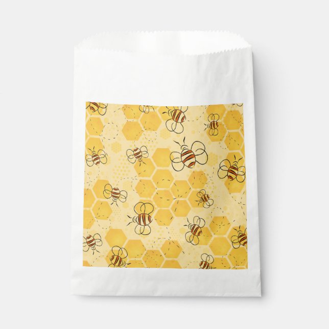 Sachets En Papier Bee Buzzing Honey Bees mignonne (Devant)