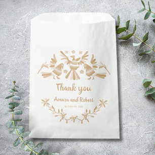 SACHETS EN PAPIER BEIGE OTOMI MEXICAN