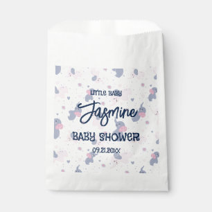 Sachets En Papier Belle bande dessinée éléphants motif sur bleu mari
