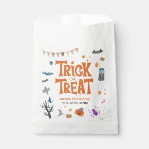 Sachets En Papier Belle Trick ou traiter Halloween 5e anniversaire f