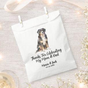 Sachets En Papier Bernese Mountain Dog Pet Cocktail Mariage