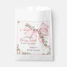 Sachets En Papier Berry fraise Sweet Bow Baby shower
