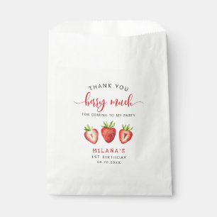 Sachets En Papier Berry Merci fraise mignonne beaucoup