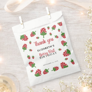 Sachets En Papier Berry premier anniversaire mignonne fraise fille