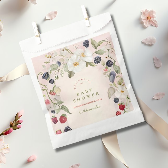 Sachets En Papier Berry Sweet Baby shower (Créateur téléchargé)
