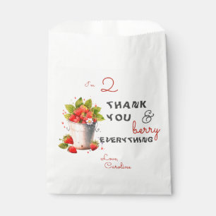 Sachets En Papier Berry Sweet Strawbery Baby Girl Birthday Party